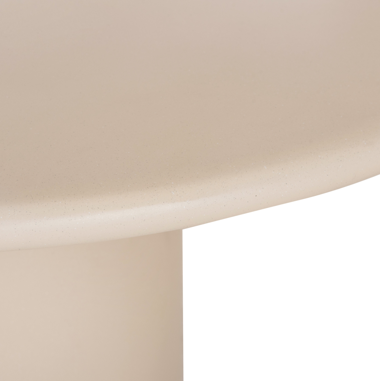 ROUND DINING TABLE KAZVIN HM6582.02 BEIGE FIBER CEMENT Φ130x75Hcm. [6]