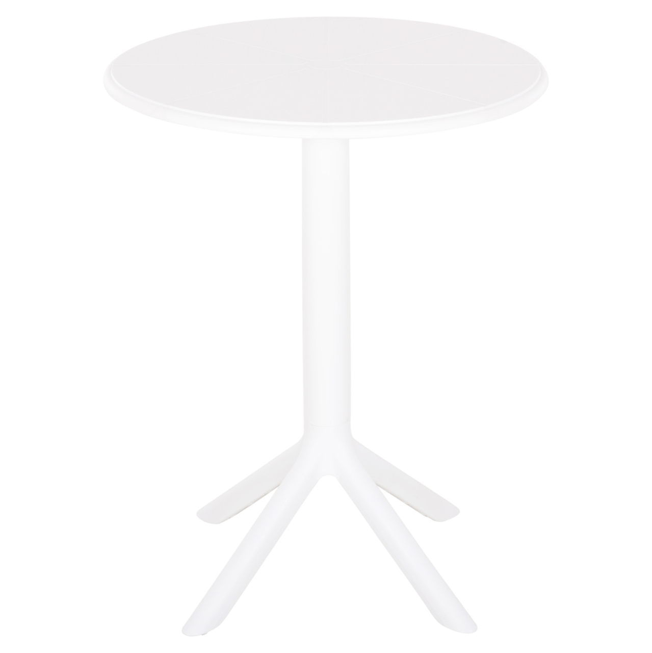 ROUND POLYPROPYLENE TABLE TERRIN HM6124.11 WHITE Φ61x77Hcm. [3]