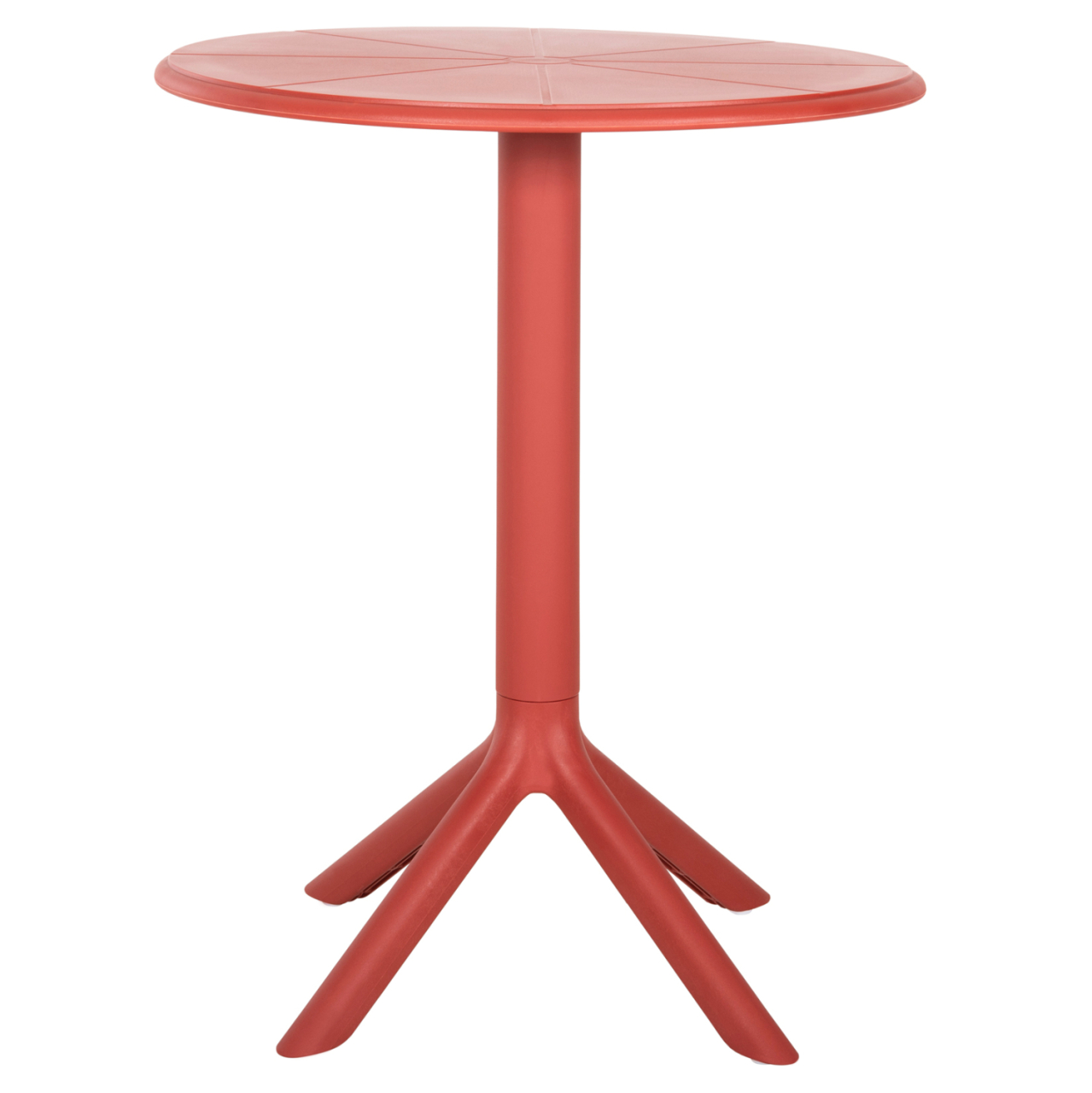 ROUND POLYPROPYLENE TABLE TERRIN HM6124.16 RED Φ61x77Hcm. [3]