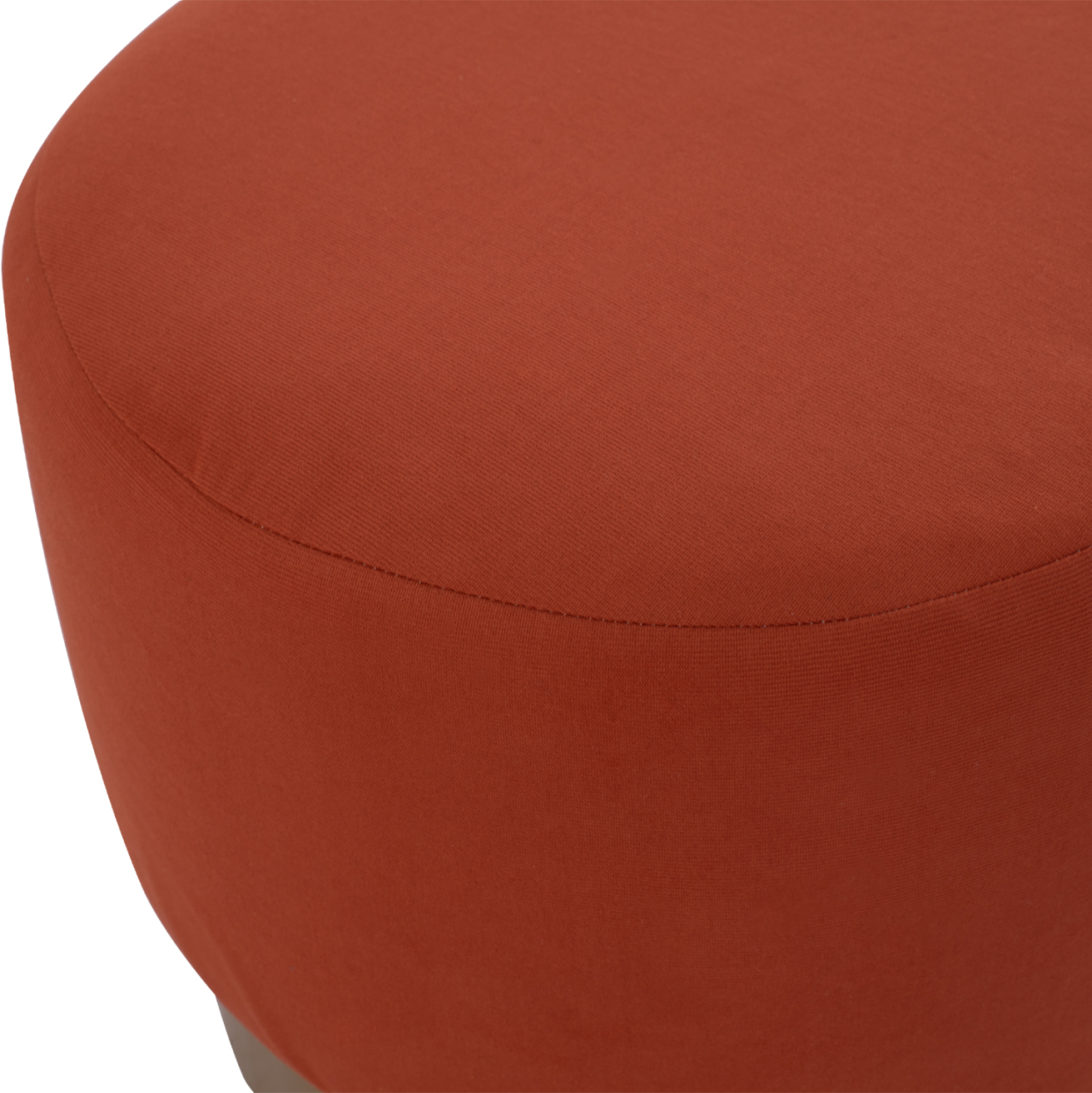 ROUND POUF/STOOL HM9260.02 CORAL FABRIC, GOLD ROUND BASEBASE [4]