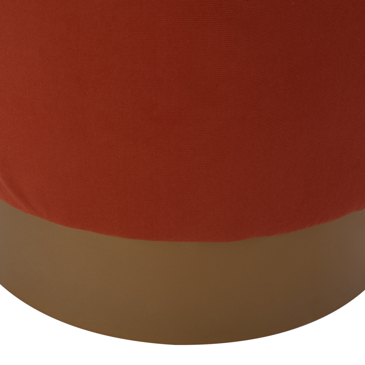 ROUND POUF/STOOL HM9260.02 CORAL FABRIC, GOLD ROUND BASEBASE [5]