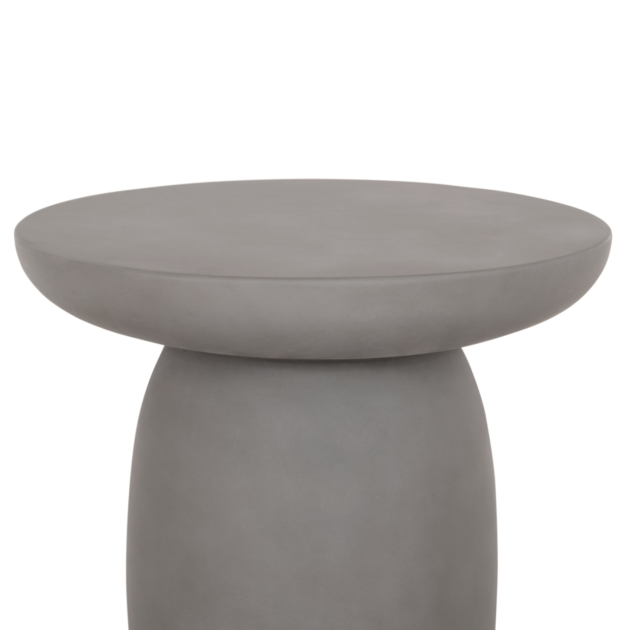 ROUND SIDE TABLE HIKARI HM6593.01 GREY FIBER CEMENT Φ46x48Hcm [4]
