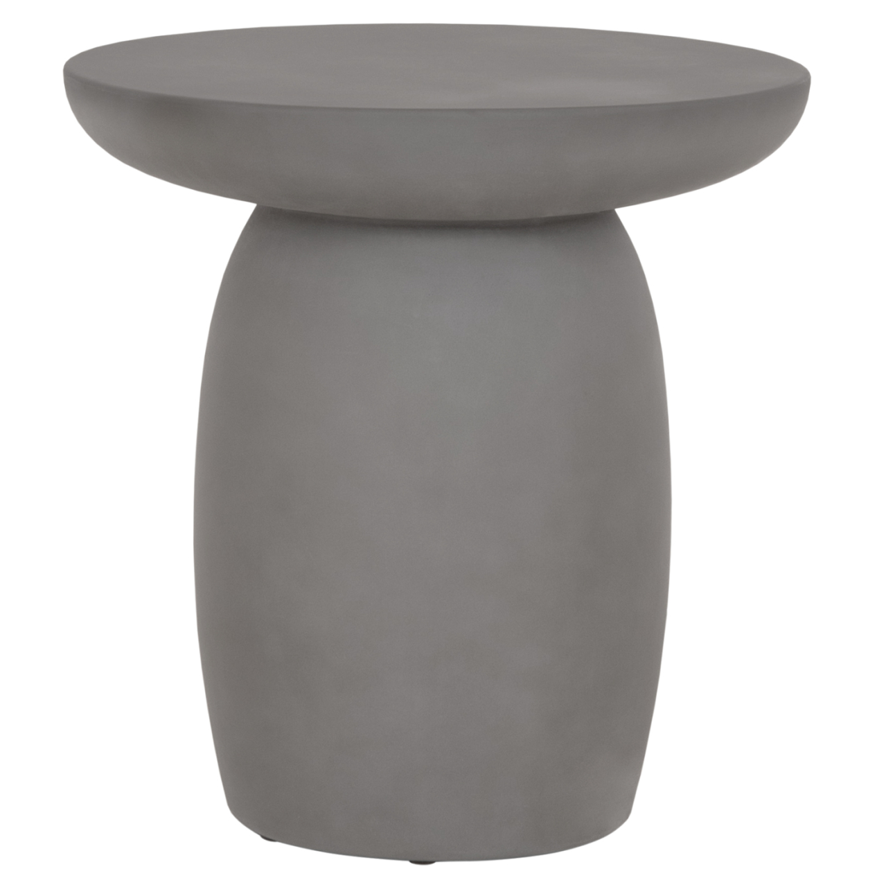 ROUND SIDE TABLE HIKARI HM6593.01 GREY FIBER CEMENT Φ46x48Hcm [3]