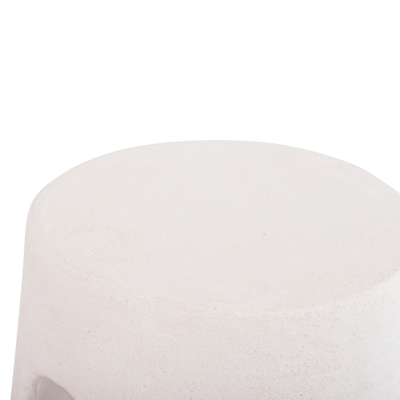 ROUND STOOL SERIES SANTORINI HM18056 POLYRESIN IN OFF-WHITE COLOR Φ38x46Hcm. [6]