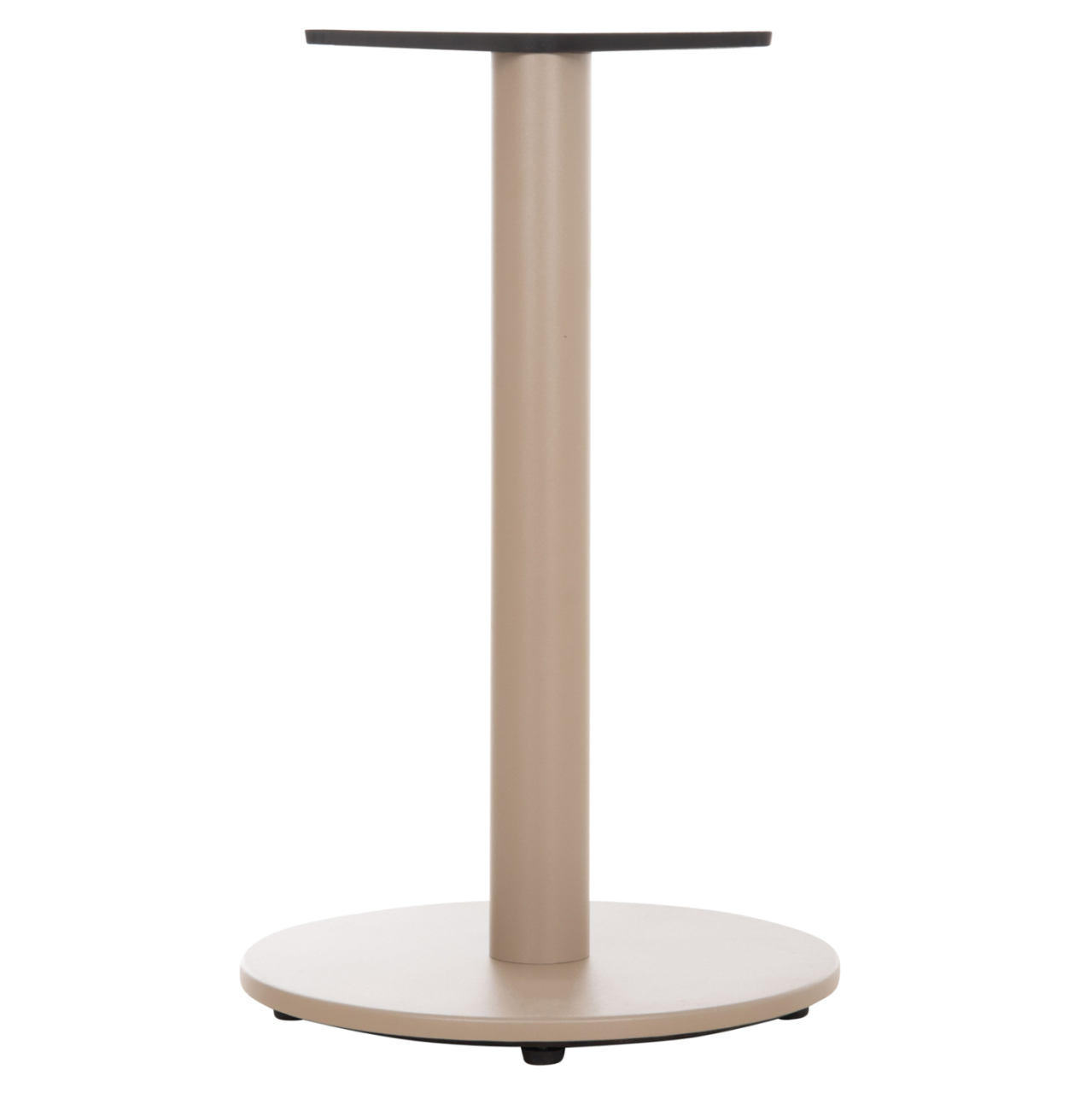 ROUND TABLE BASE HM476.25 ALUMINUM IN CAPPUCCINO Φ45Χ72Hcm.--CROSS 48x48cm [4]