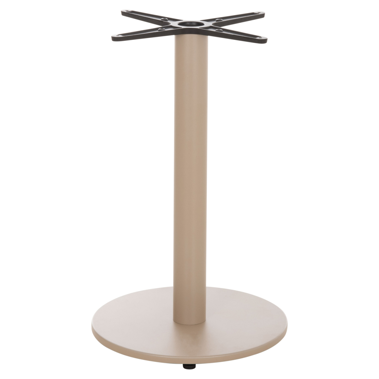 ROUND TABLE BASE HM476.25 ALUMINUM IN CAPPUCCINO Φ45Χ72Hcm.--CROSS 48x48cm [3]