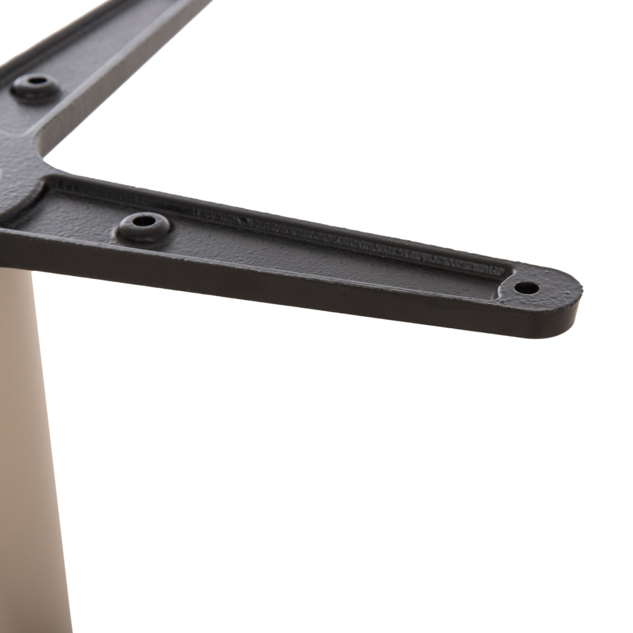 ROUND TABLE BASE HM476.25 ALUMINUM IN CAPPUCCINO Φ45Χ72Hcm.--CROSS 48x48cm [10]