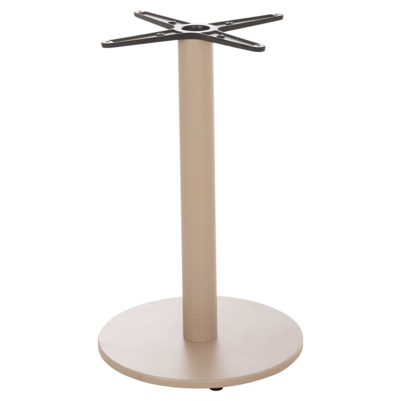 ROUND TABLE BASE HM476.25 ALUMINUM IN CAPPUCCINO Φ45Χ72Hcm.--CROSS 48x48cm [7]