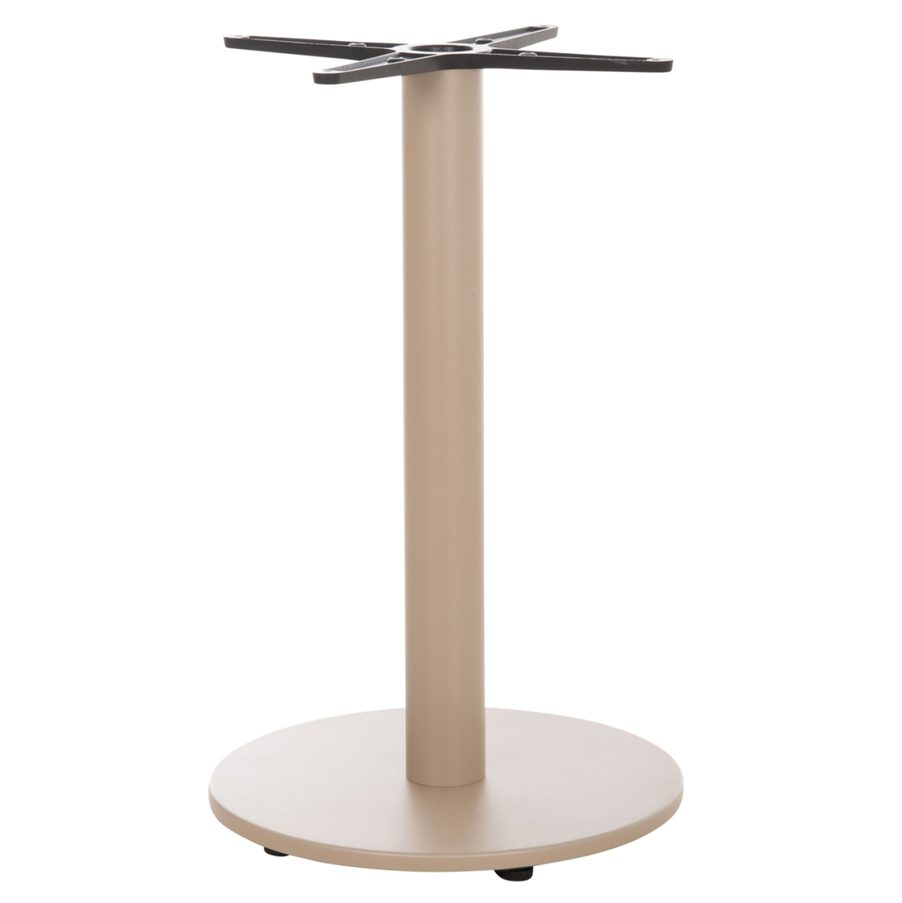 ROUND TABLE BASE HM476.25 ALUMINUM IN CAPPUCCINO Φ45Χ72Hcm.--CROSS 48x48cm [5]
