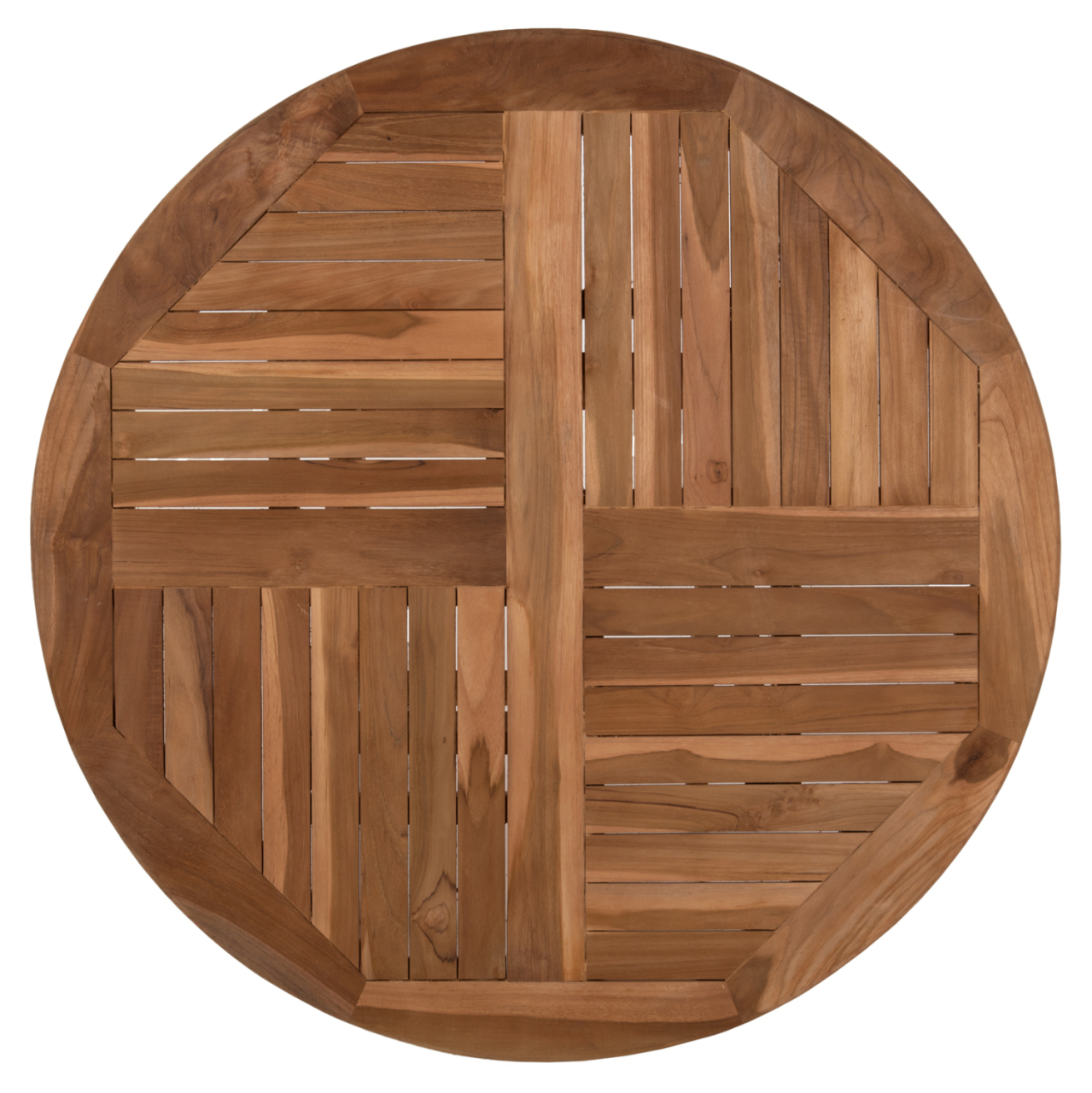 ROUND TABLE FOLDING KENDALL HM9543 TEAK WOOD IN NATURAL COLOR Φ106x73,5Hcm. [7]