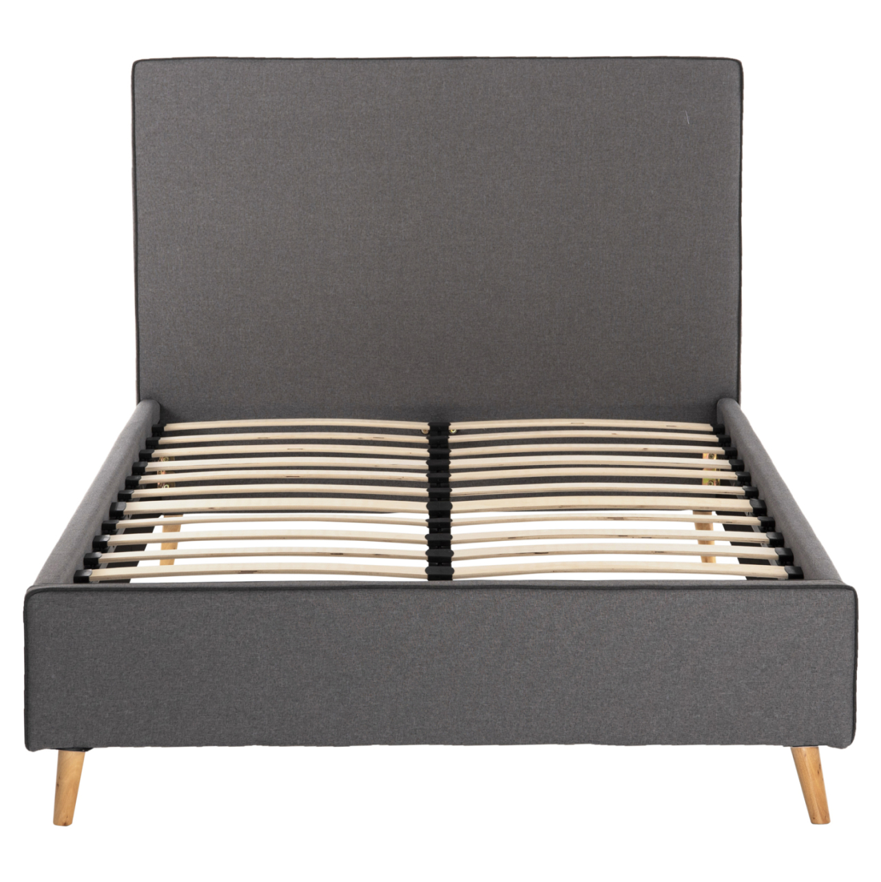 SEMI-DOUBLE BED WITH MATTRESS MAYLIN HM10758.03 GREY FABRIC--MATTRESS 120X200cm [4]