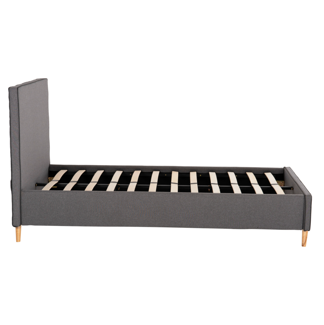 SEMI-DOUBLE BED WITH MATTRESS MAYLIN HM10802.02 GREY FABRIC--MATTRESS 120X200cm [5]