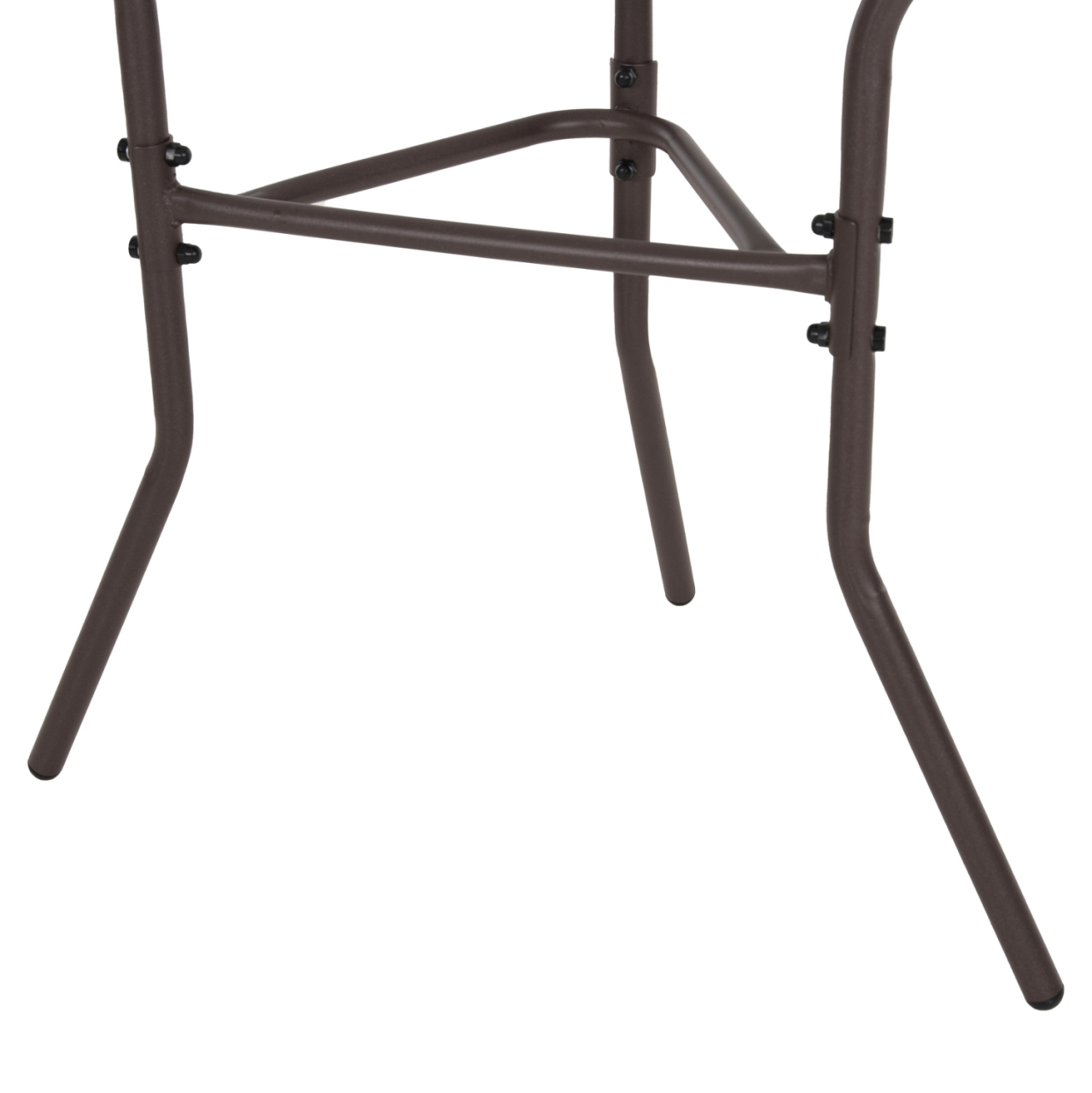 SEMICIRCULAR TABLE LIMA HM5967.02 METAL IN BROWN WITH GLASS TOP 70x40x64,5Hcm. [8]