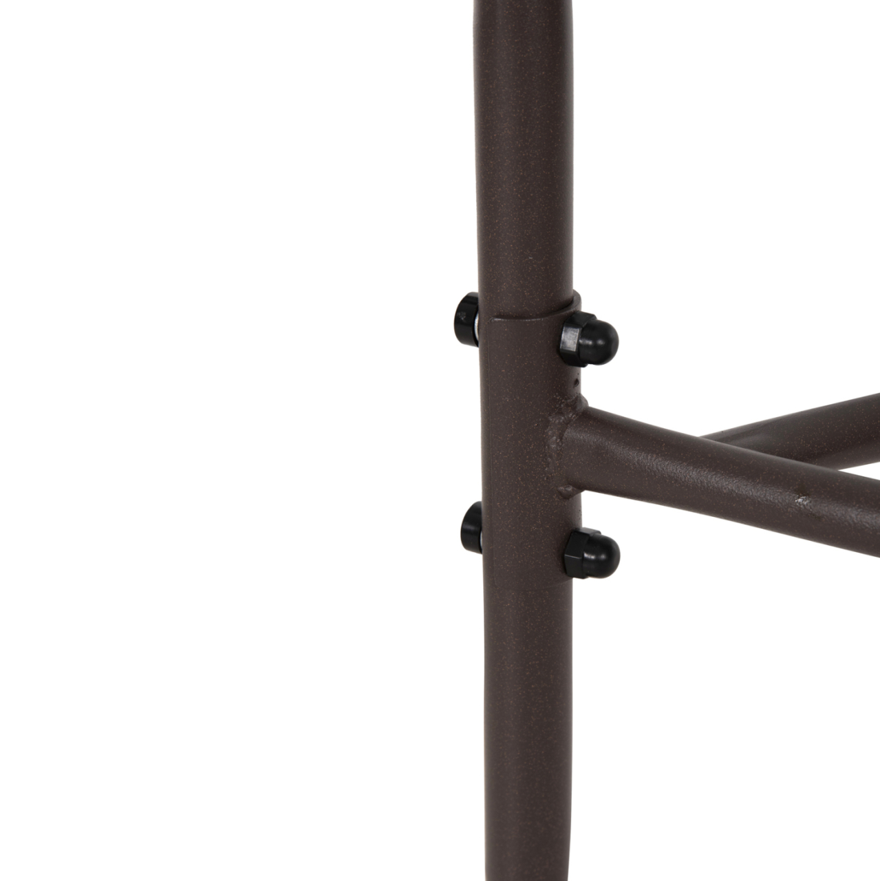 SEMICIRCULAR TABLE LIMA HM5967.02 METAL IN BROWN WITH GLASS TOP 70x40x64,5Hcm. [7]