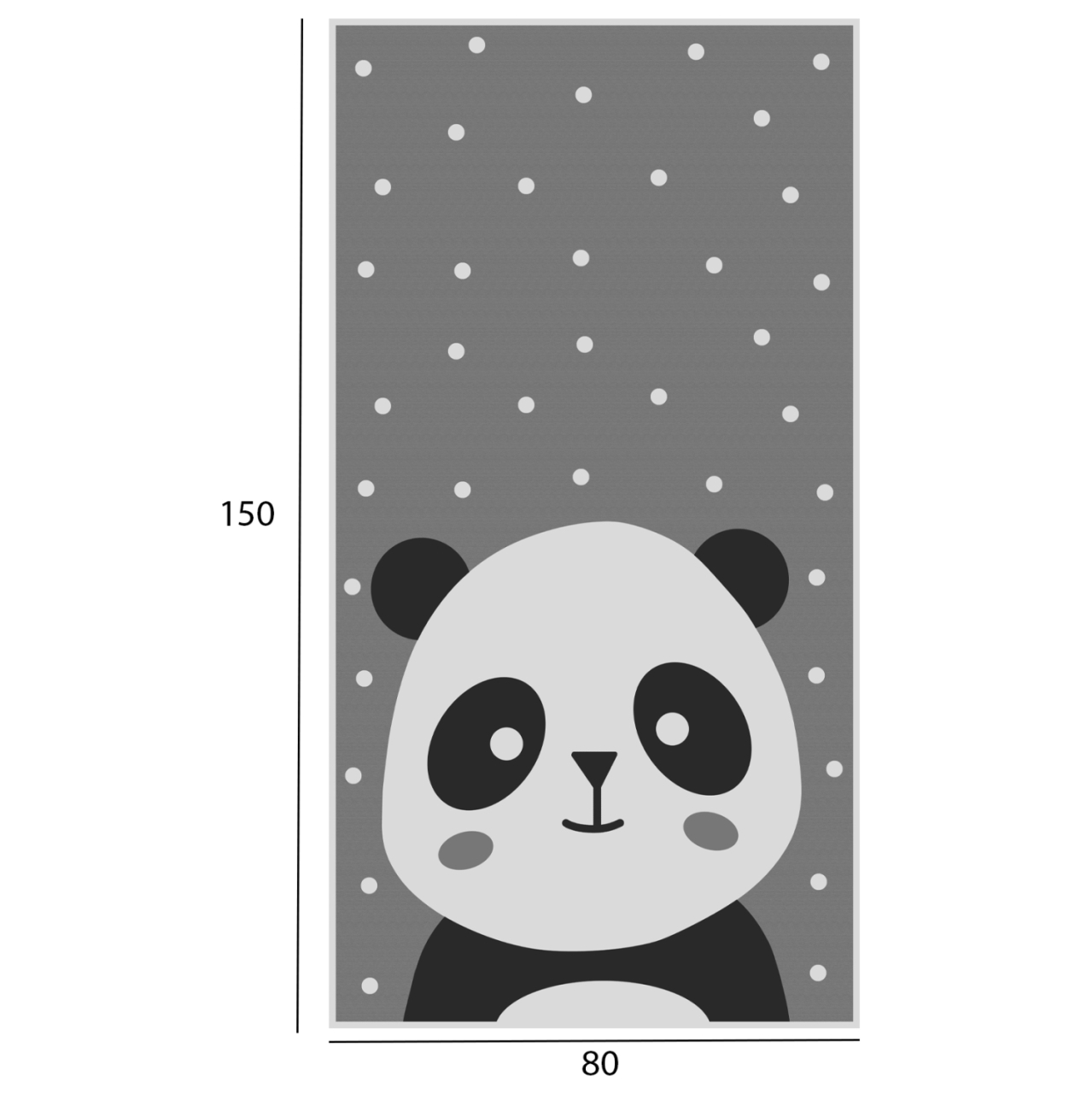 SERIES KIDDER HM7678.14 80Χ150cm, kids rug with panda, fringes [2]