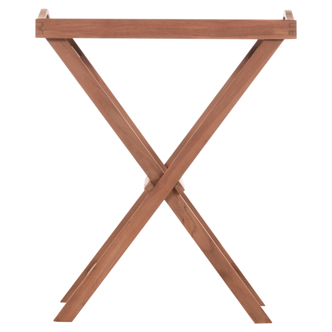 SERVING TRAY ON FOLDABLE STAND BARNABY HM4580 TEAK WOOD IN NATURAL COLOR 63x40x77Hcm [3]