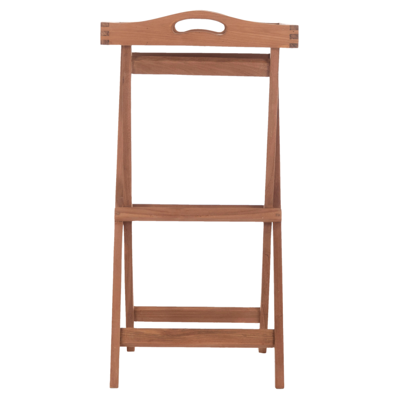 SERVING TRAY ON FOLDABLE STAND BARNABY HM4580 TEAK WOOD IN NATURAL COLOR 63x40x77Hcm [5]