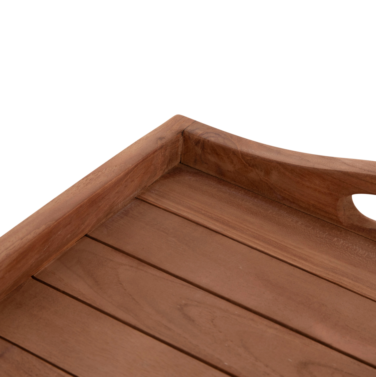 SERVING TRAY ON FOLDABLE STAND BARNABY HM4580 TEAK WOOD IN NATURAL COLOR 63x40x77Hcm [8]