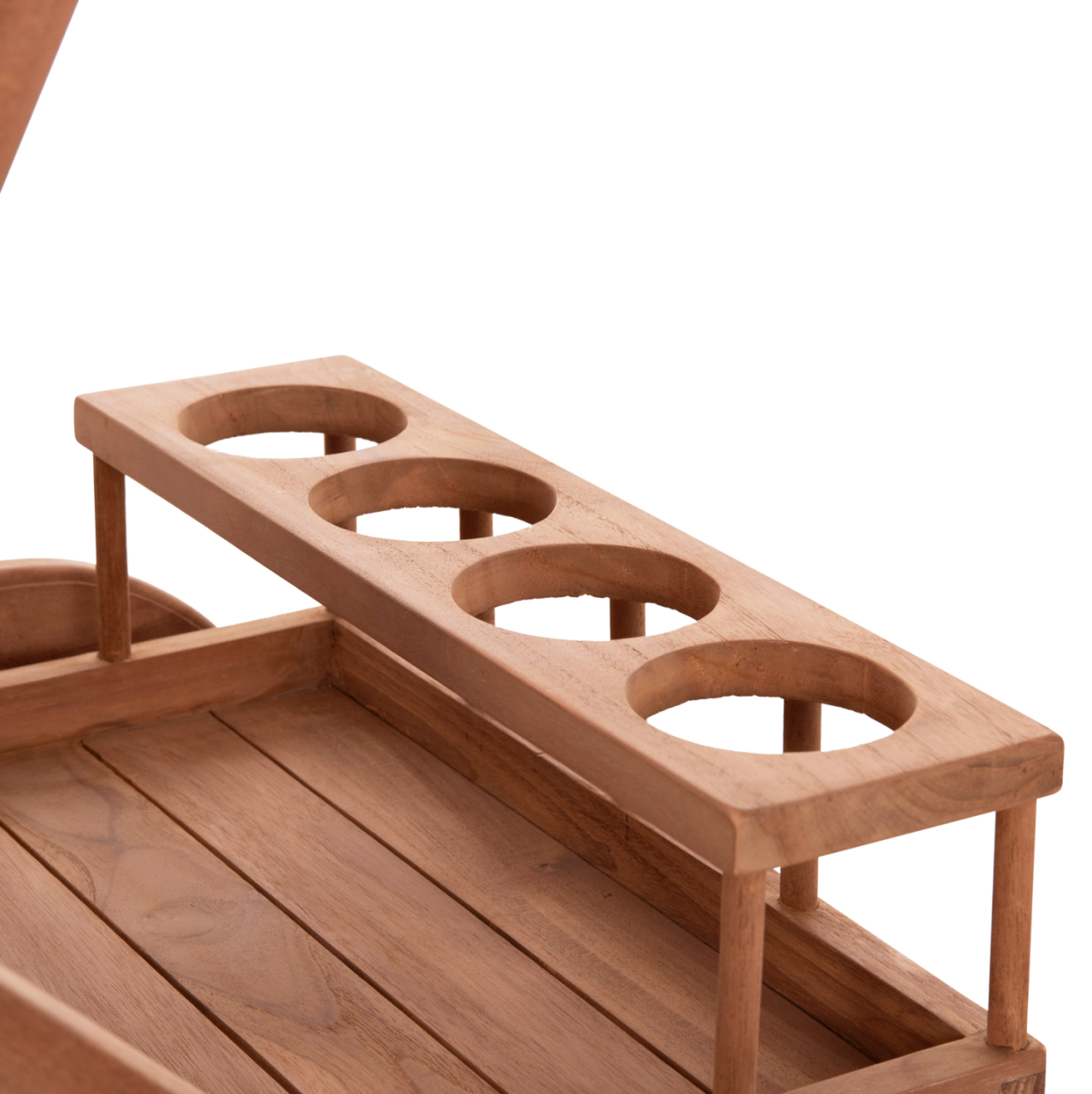 SERVING TROLLEY ALFRED HM4579 TEAK WOOD IN NATURAL COLOR 86x56x80Hcm. [8]