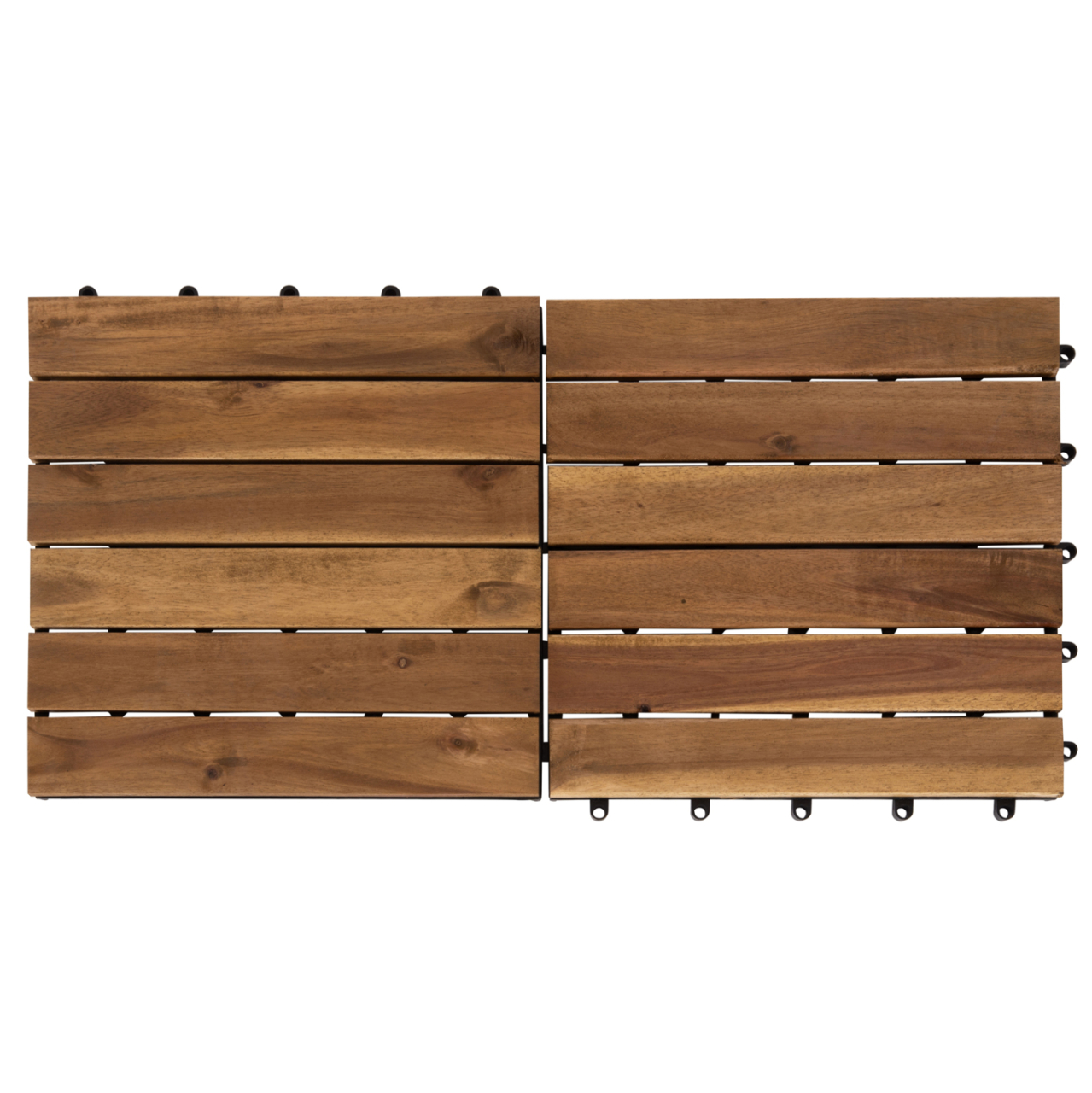 SET 10PCS SOLID ACACIA WOOD GROUND TILES HM6299-- 30x30x2.4Hcm. [4]