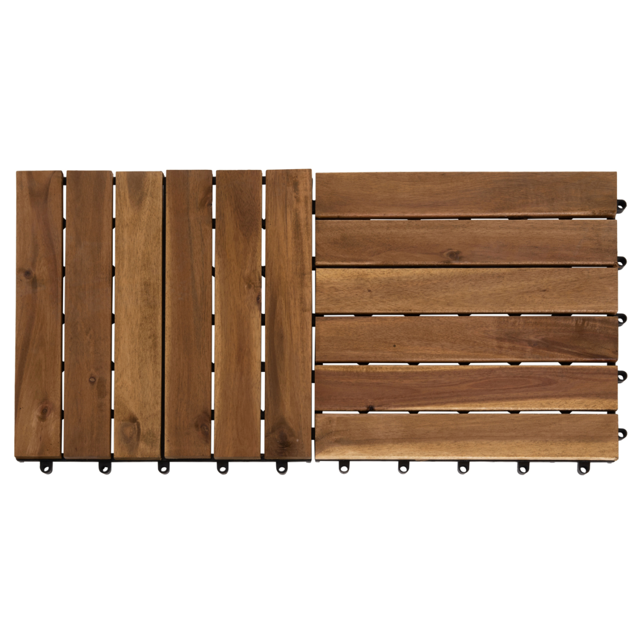 SET 10PCS SOLID ACACIA WOOD GROUND TILES HM6299-- 30x30x2.4Hcm. [3]