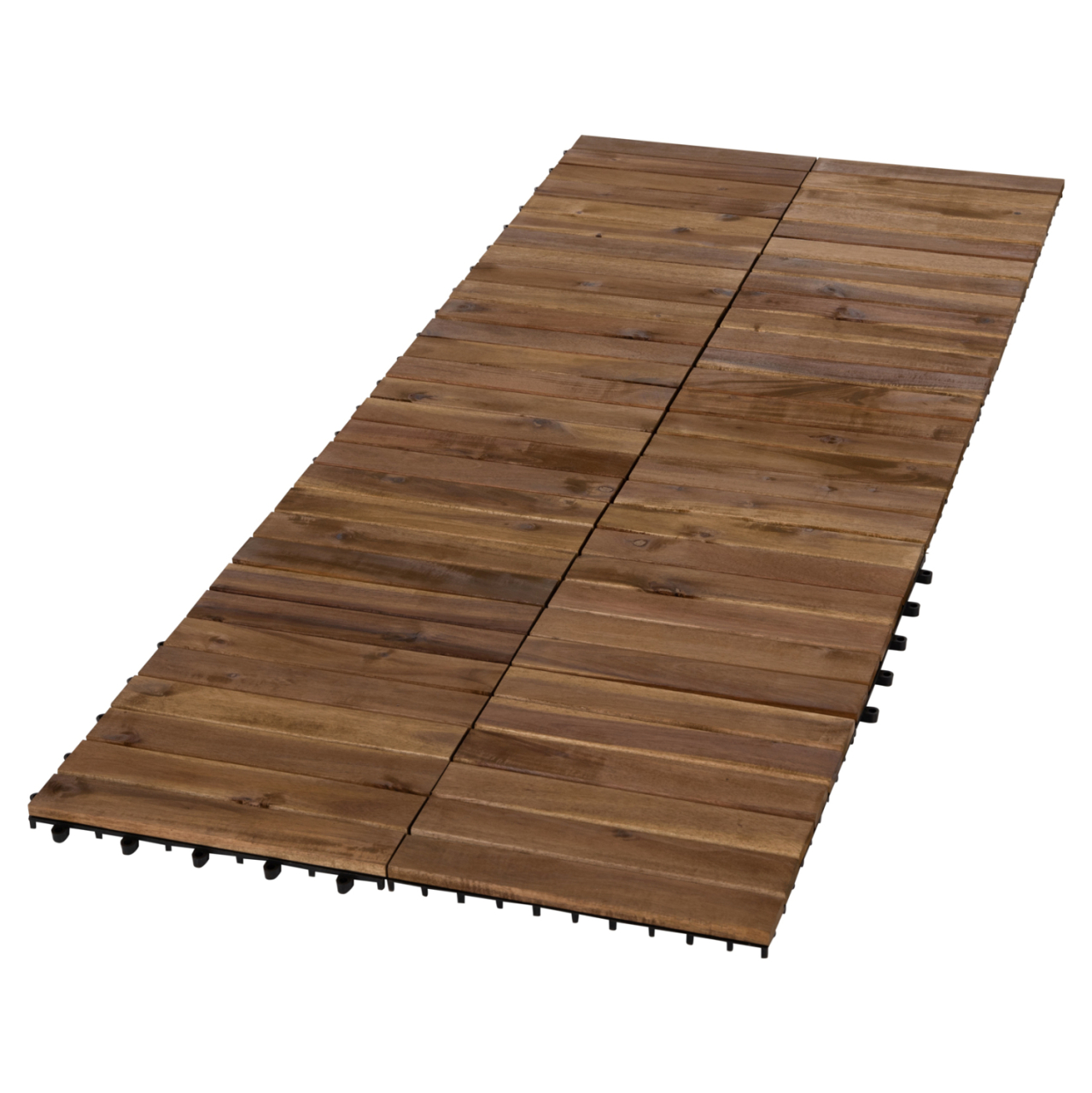 SET 10PCS SOLID ACACIA WOOD GROUND TILES HM6299-- 30x30x2.4Hcm. [6]