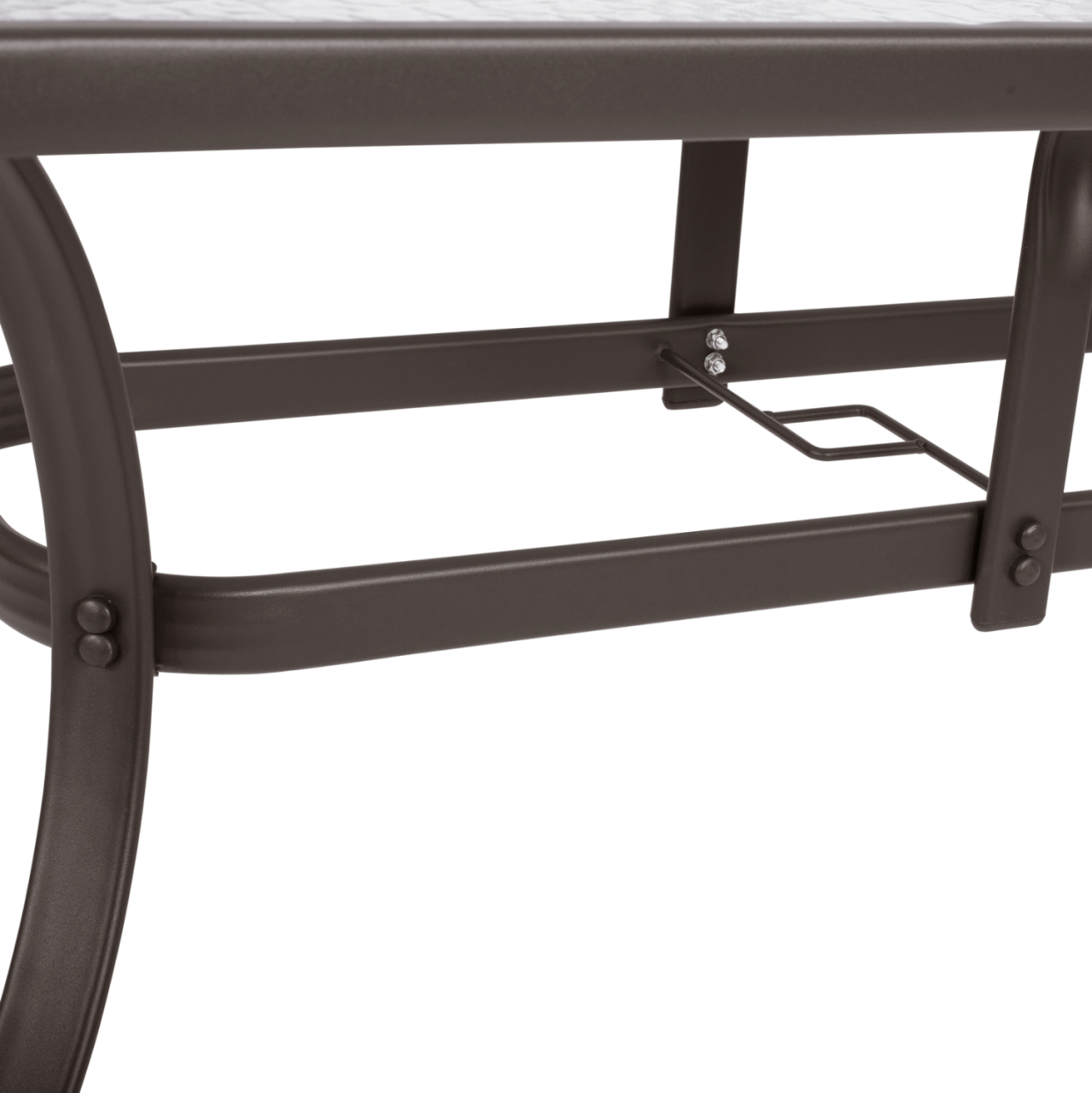 Set 5 pieces Metallic Table and Folding chairs Brown HM10558.02 [5]