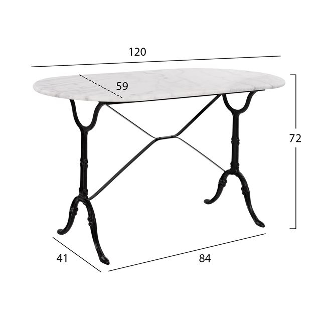 Set 5 pieces Outdoor Space HM10385 with marble table [2]