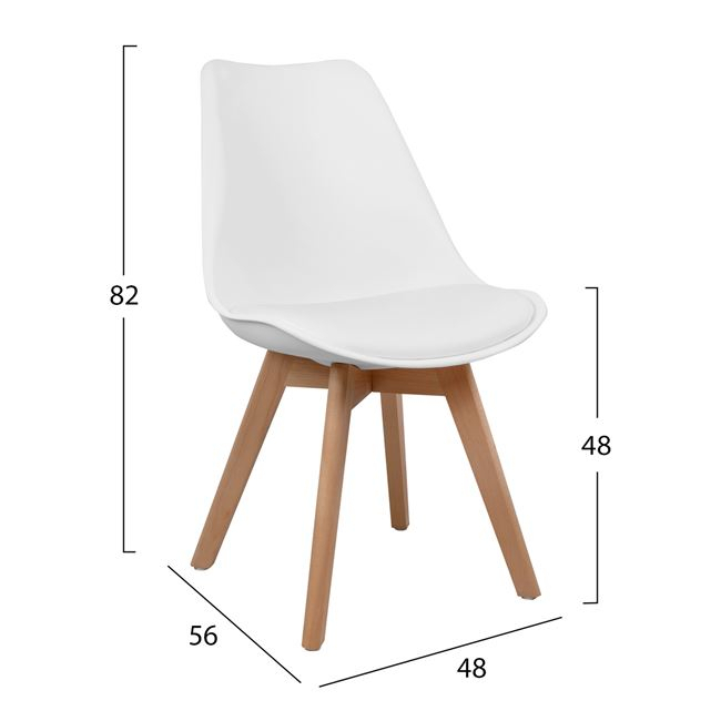 Set 5 pieces Table 110x70x76 Sonama and chairs Vegas White seat HM11015 [3]