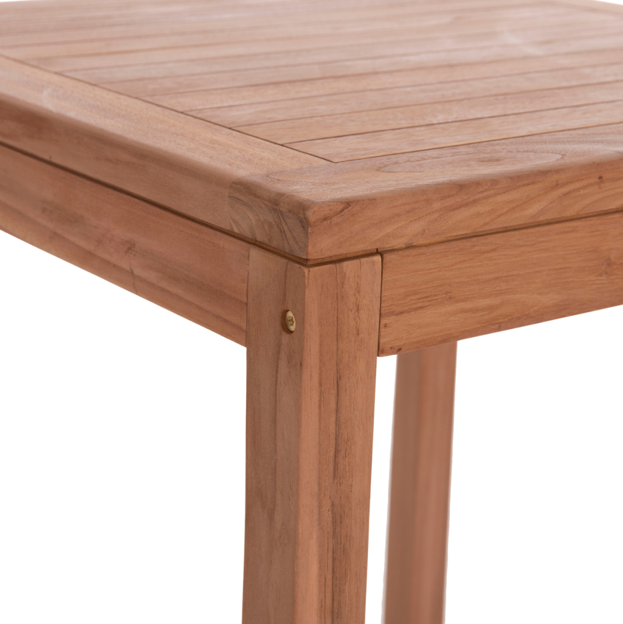 SET BAR TABLE WITH 2 BAR STOOLS PRESSCOT HM10918 TEAK WOOD IN NATURAL COLOR [5]