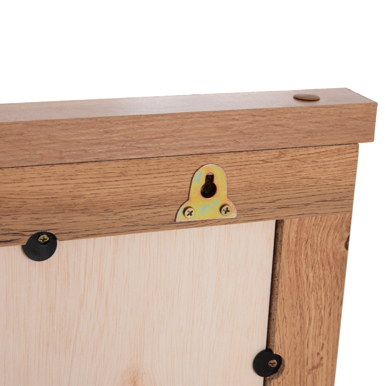 SET CHEST OF (4) DRAWERS WITH WALL MIRROR CARYS HM10889.12 MELAMINE IN NATURAL WOOD COLOR [6]