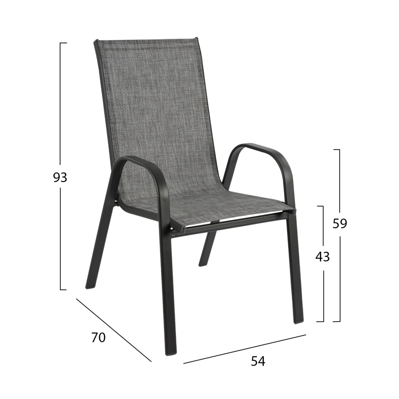 Set Dining table 3 pieces with 2 chairs and 1 Table HM5185.01 [3]