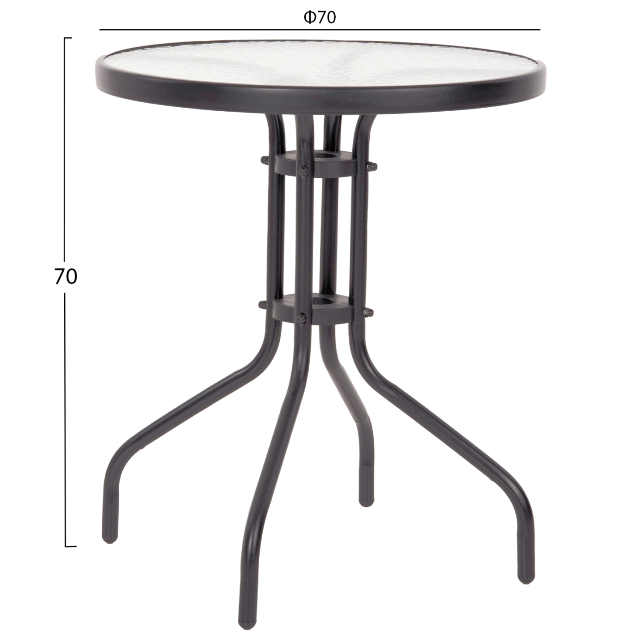Set Dining Table 3 pieces with table and Chairs leon Grey HM5184.01 [2]