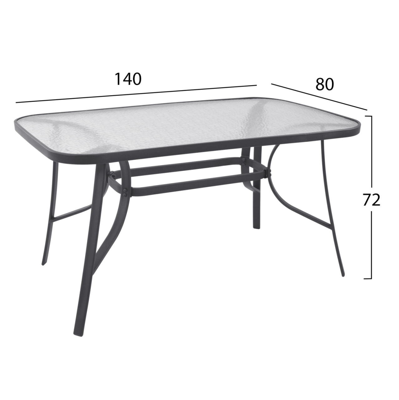 Set Dining Table 5 pieces Grey Table and 4 Armchairs Grey color [2]