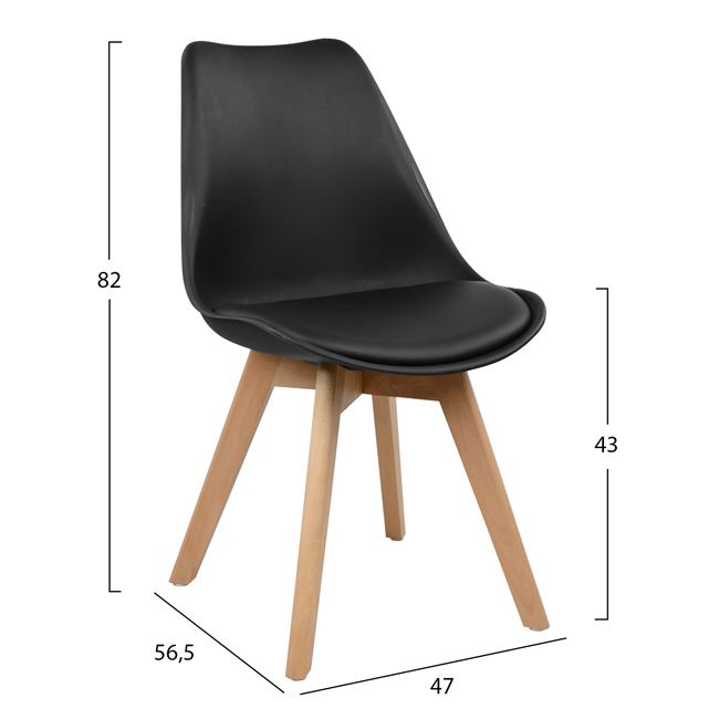 Set Dining Table 5 pieces HM10341 Table 110x70x76 cm and 4 chairs Vegas [3]