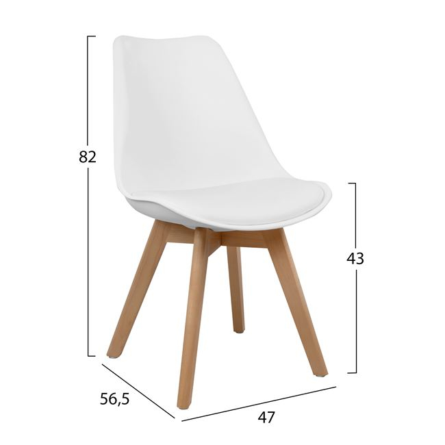 Set Dining Table 5 pieces HM10350.02 Table 120x70x76,5 cm and Chairs Vegas [3]