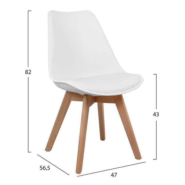 Set Dining Table 5 pieces with Table and 4 chairs HM10230 120x80x73 cm [3]
