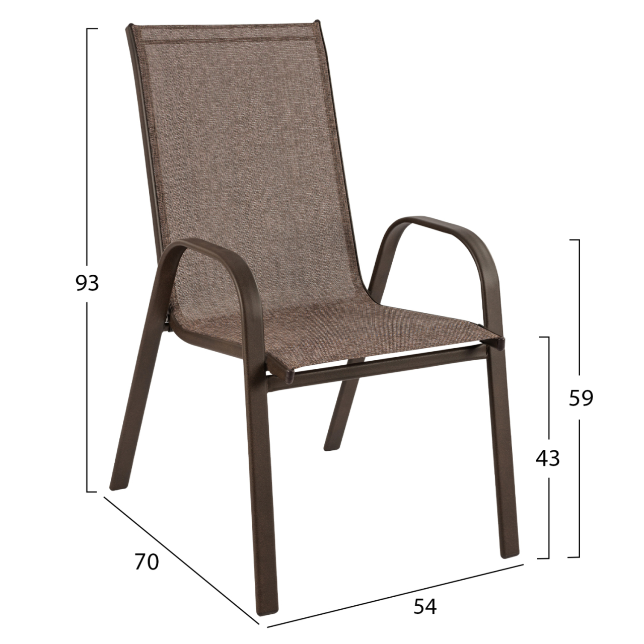 Set dining table 7 pieces 1 Table and 6 chairs Brown HM5119.02 [3]