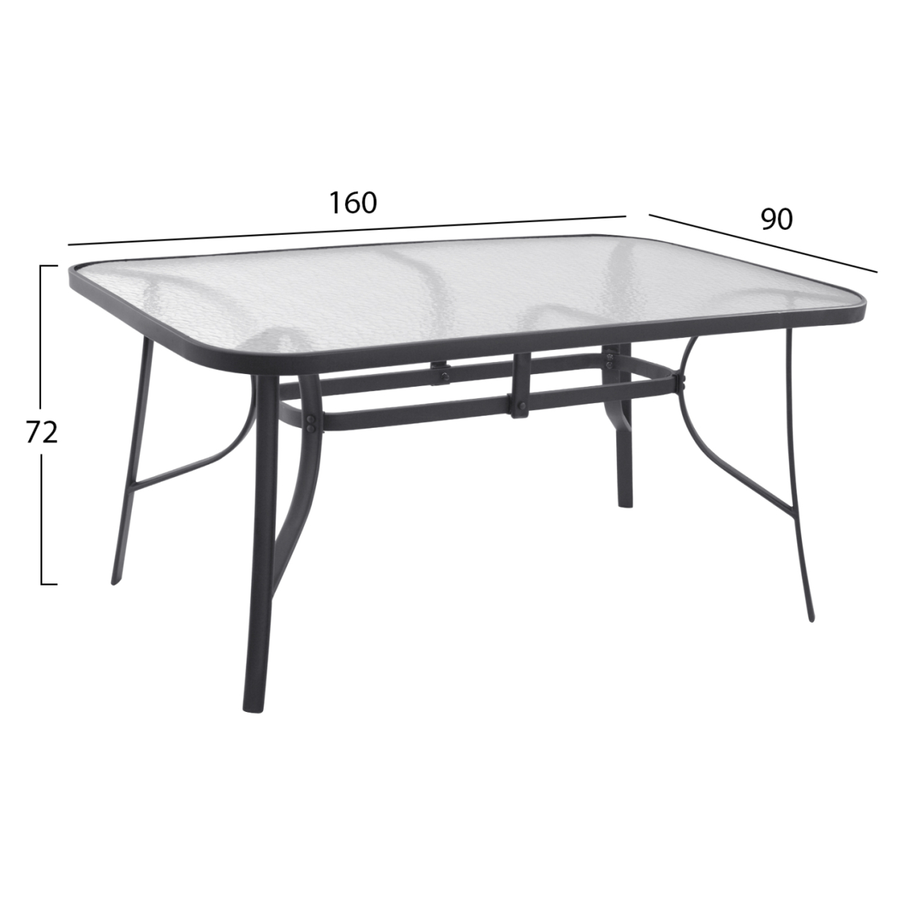 Set Dining Table 7 pieces Chairs with pillow and table 160x90 HM10571.01 Grey [2]