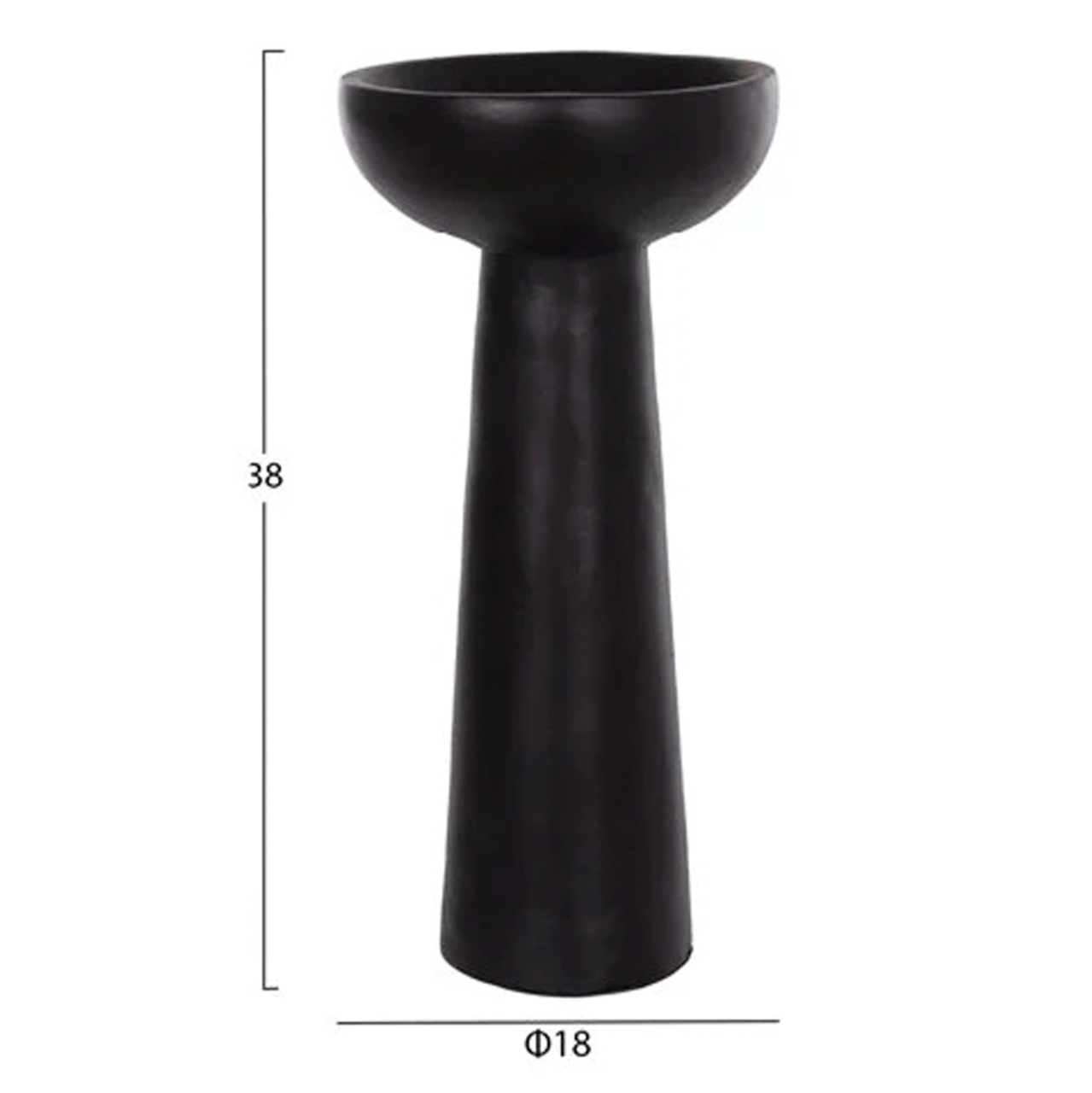 SET OF 3 TABLE DECORATIVE VASES LEKKAN HM21142.02 TERRACOTTA IN WHITE and BLACK [2]