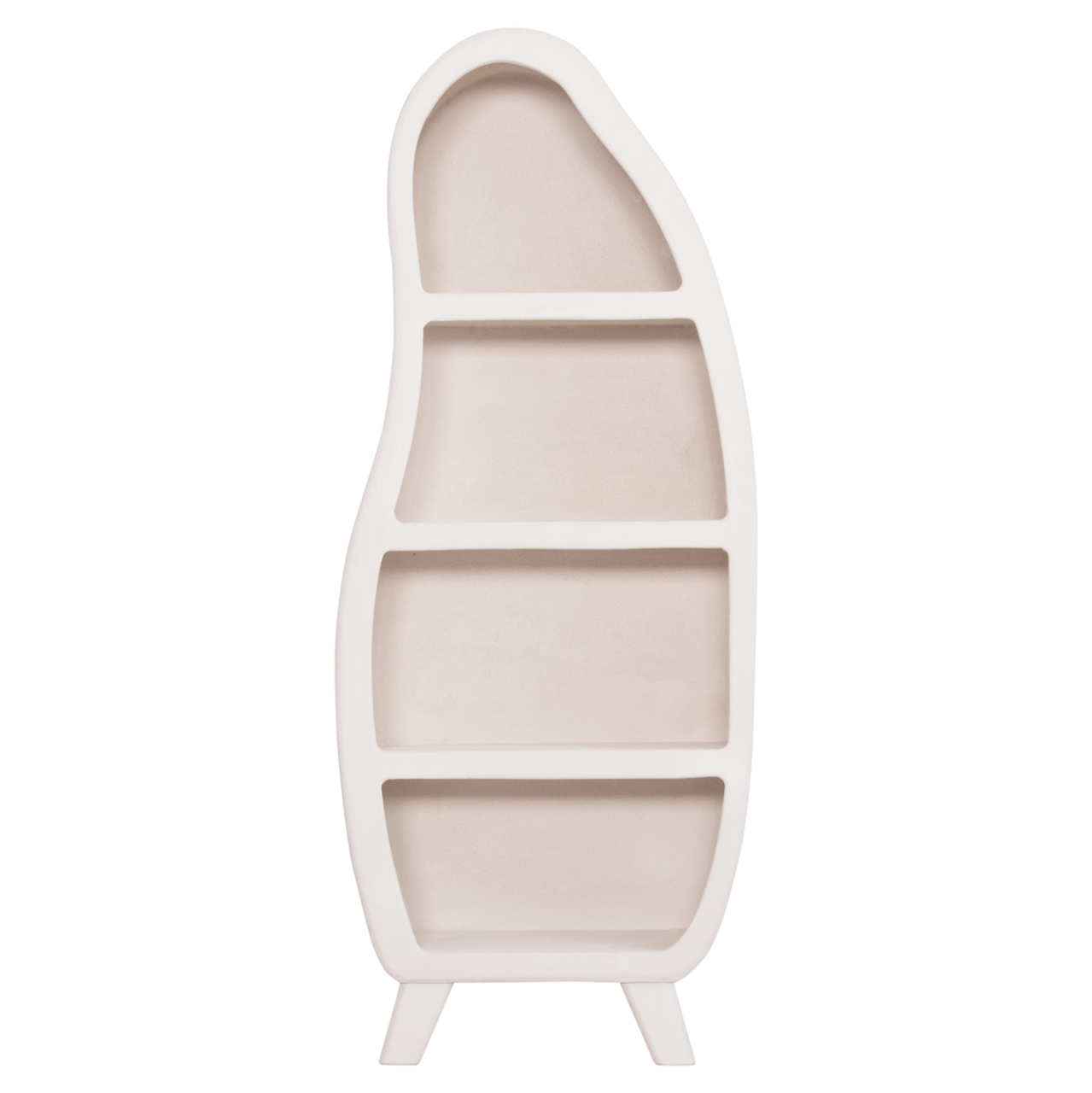 SHELF RACK SERIES SANTORINI HM18067 MDF IN OFF-WHITE 80x38x196Hcm. [3]