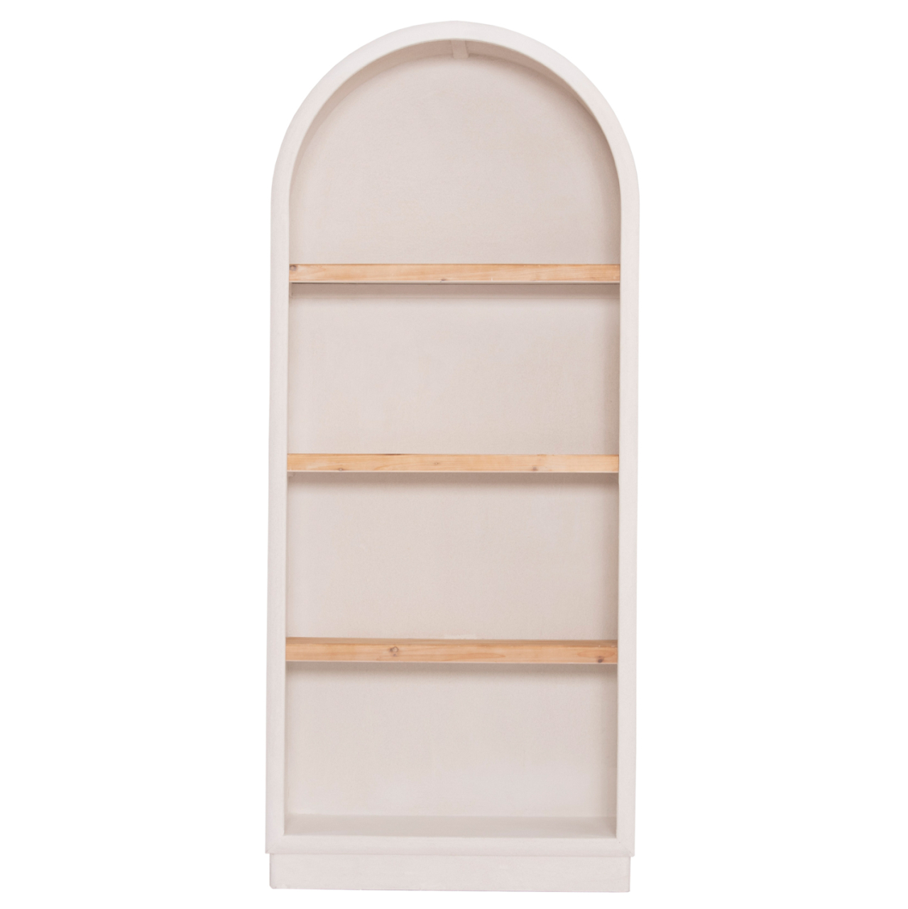 SHELVES RACK SERIES SANTORINI HM18044 MDF IN OFF-WHITE-SHELVES MADE OF FIR WOOD IN NATURAL COLOR 80x38x188.5Hcm. [3]