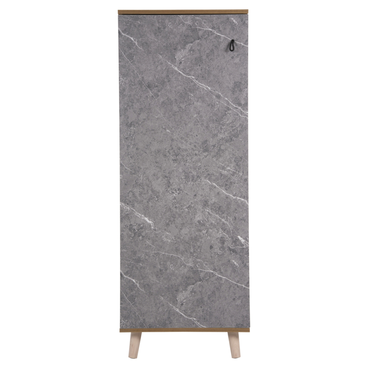 SHOE CABINET ALVARO HM8954.12 MELAMINE IN SONAMA-STONE TEXTURE 50Χ38Χ135Hcm. [3]