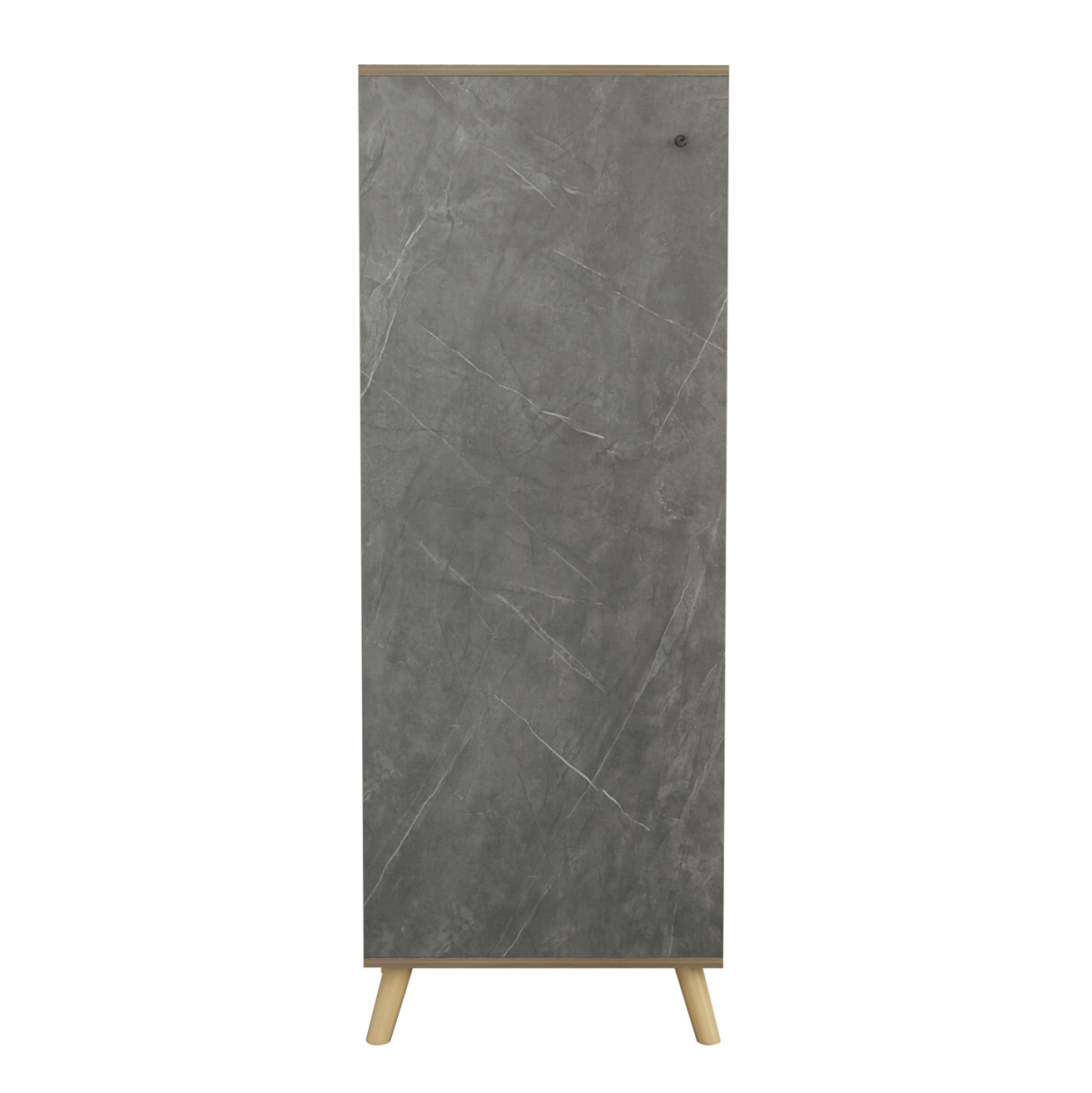 SHOE CABINET ALVARO HM8954.14 MELAMINE IN SONAMA-STONE TEXTURE 50Χ38Χ135Hcm. [4]