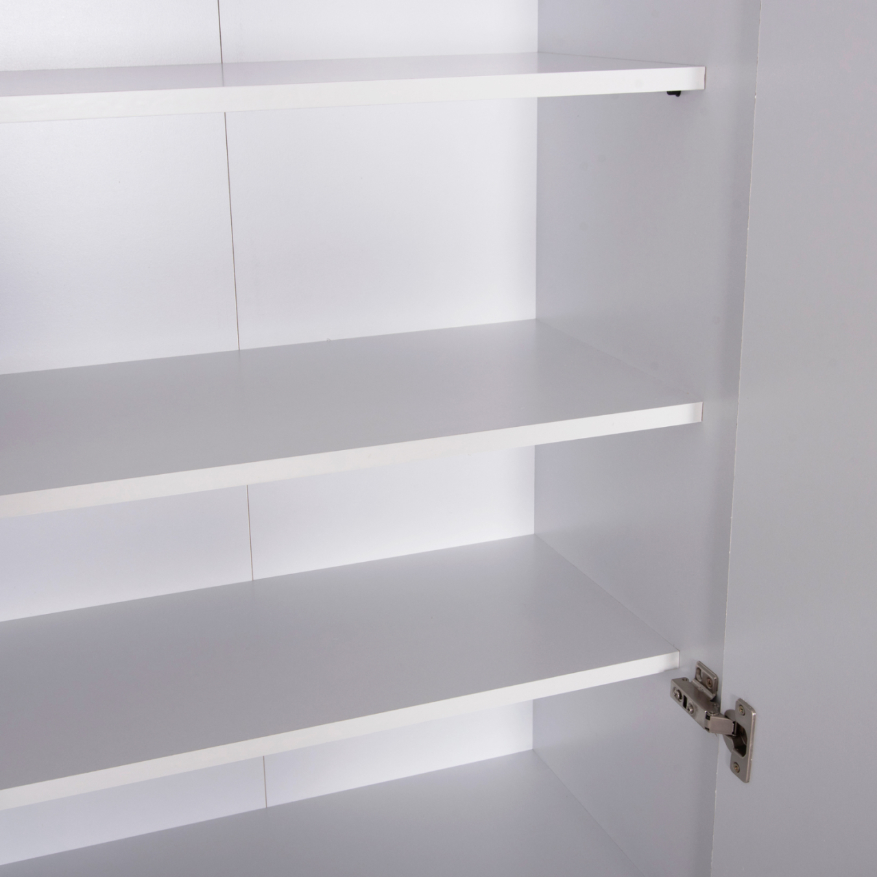 SHOE CABINET CLUSE HM2403.03 MELAMINE IN WHITE COLOR 60Χ36.5Χ186.5Hcm. [6]