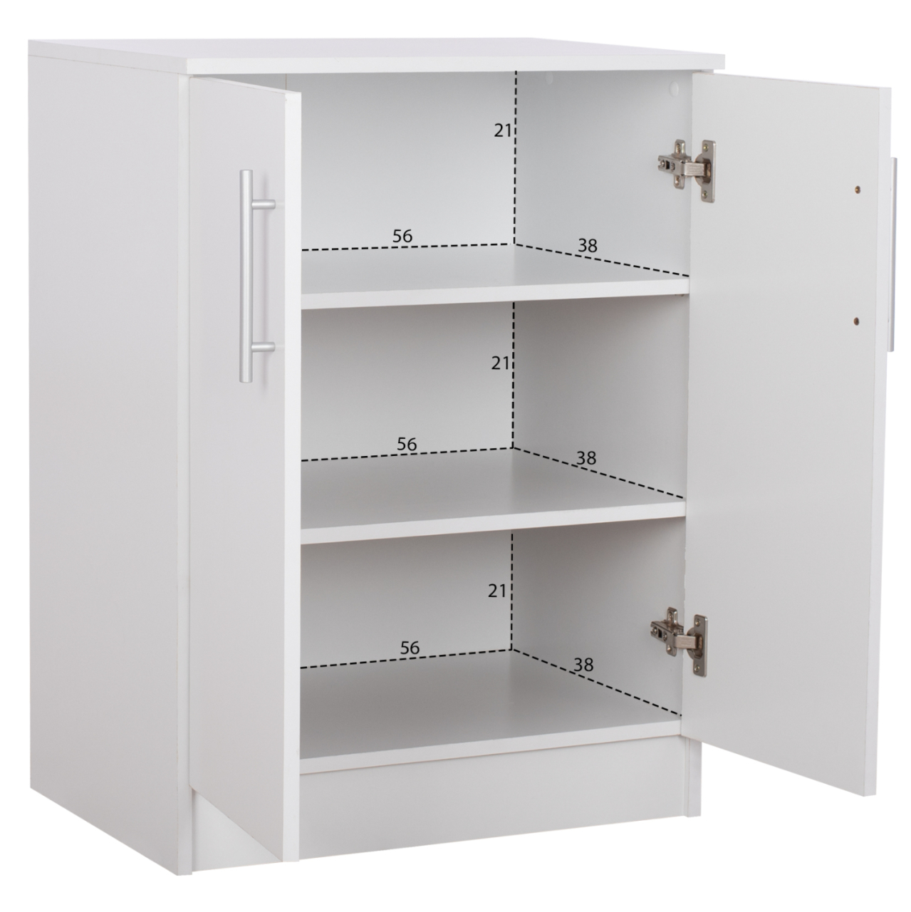 SHOE CABINET EMERIE MELAMINE WHITE 60x40x80Hcm.HM2206.05 [3]