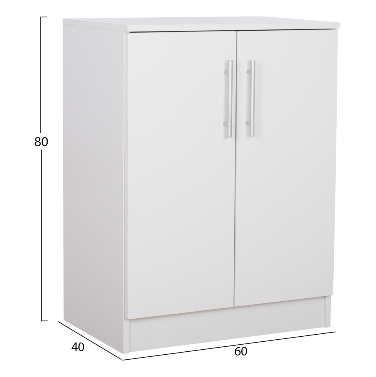 SHOE CABINET EMERIE MELAMINE WHITE 60x40x80Hcm.HM2206.05 [2]