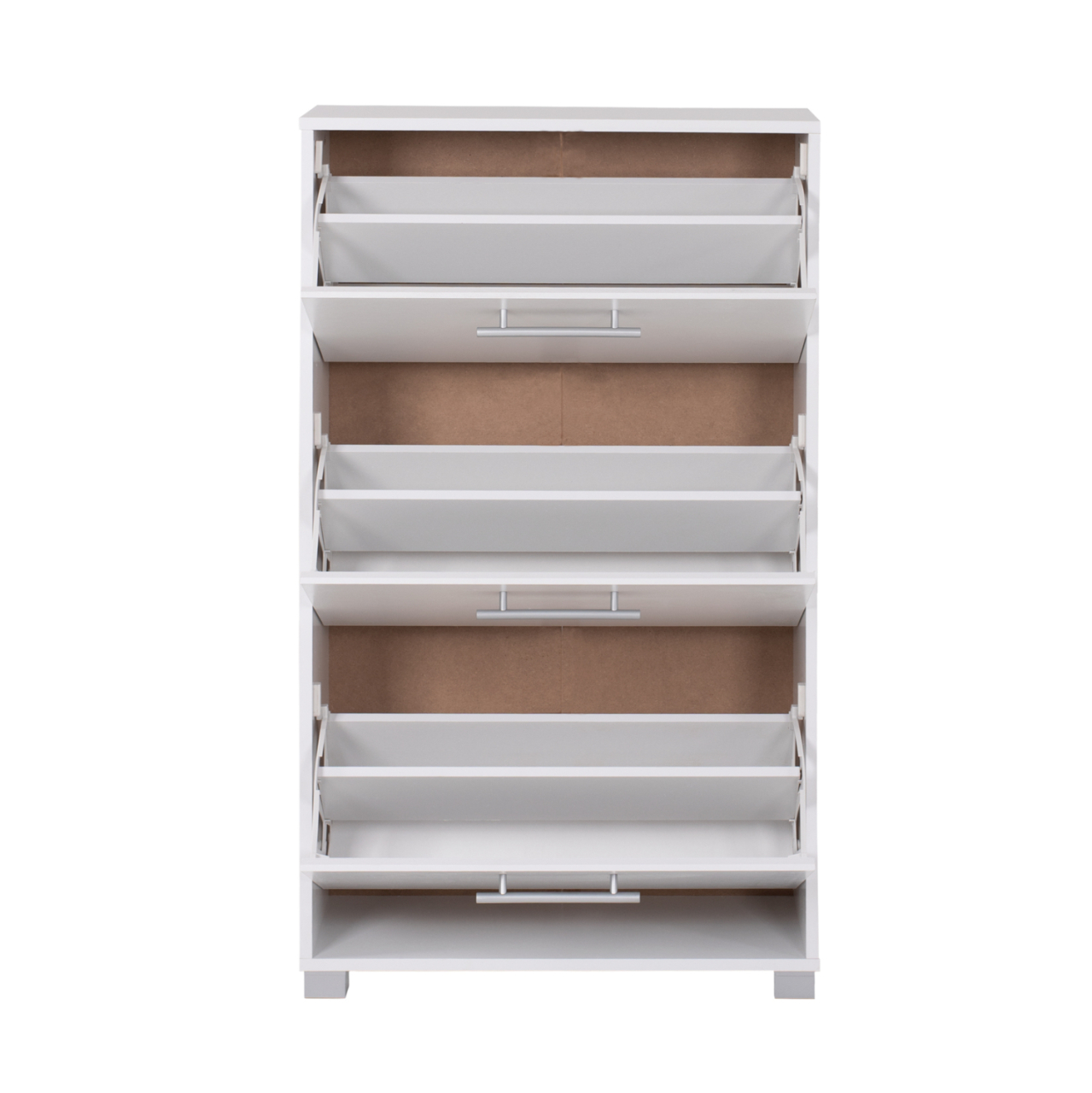 SHOE CABINET HM2221.05 3 LEVELS MELAMINE IN WHITE 62Χ24Χ110Hcm. [4]