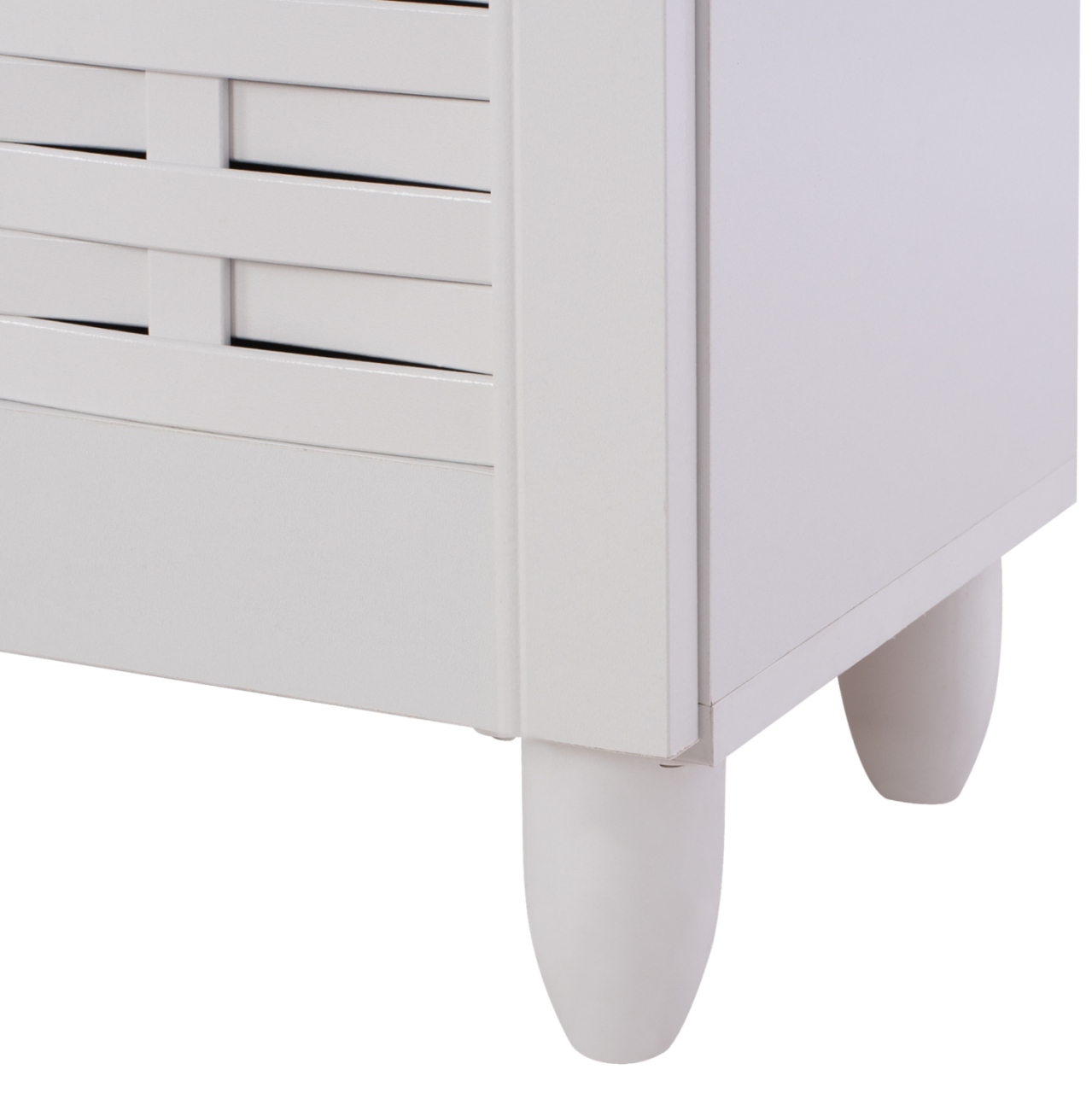 SHOE CABINET IGGY MELAMINE 3-DOOR WHITE WITH LEGS 114Χ34Χ68Hcm.HM2211.05 [7]
