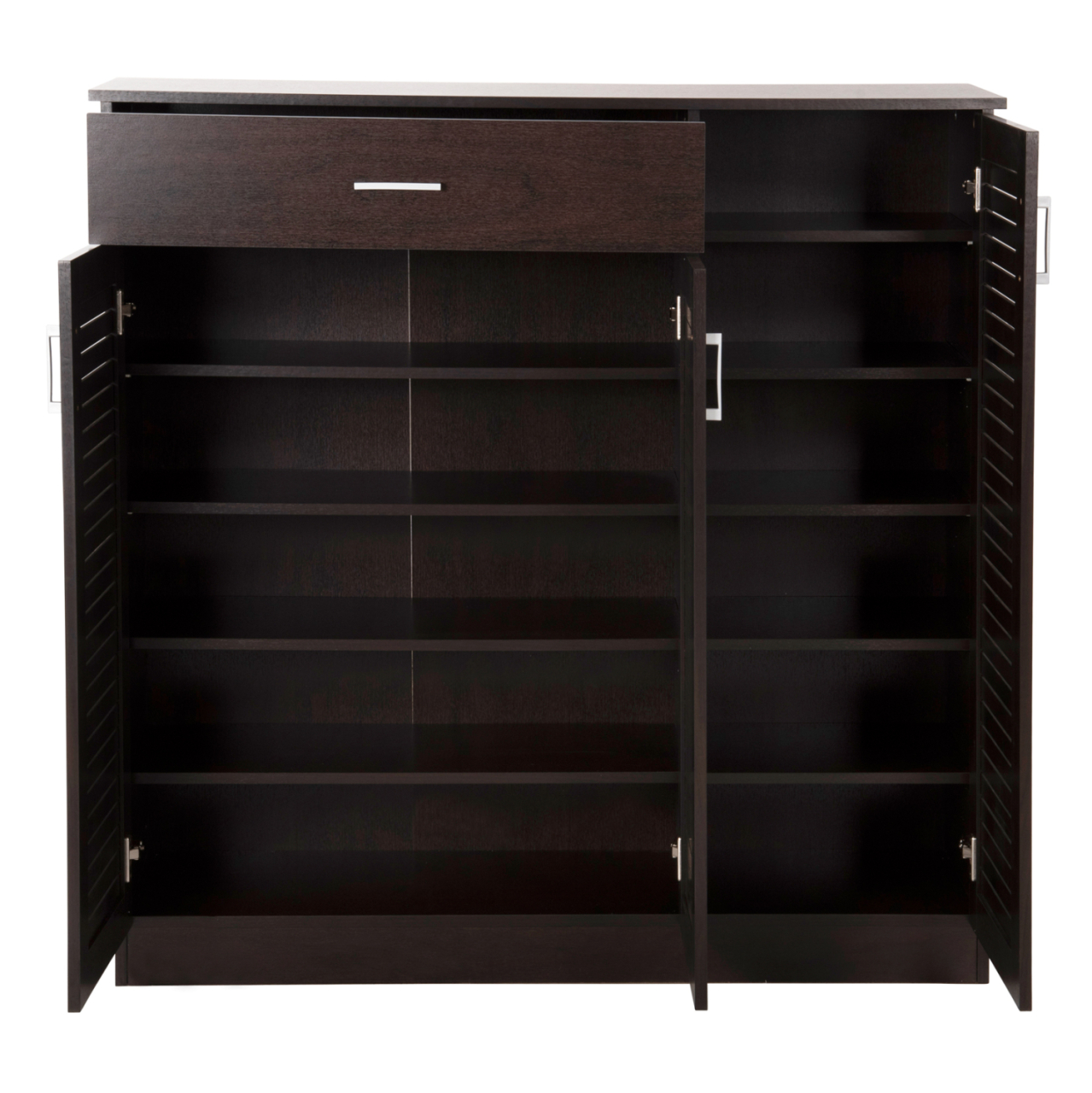 SHOE CABINET PROBY HM9607.01 MELAMINE IN WENGE 120x37,5x121,5Hcm. [4]